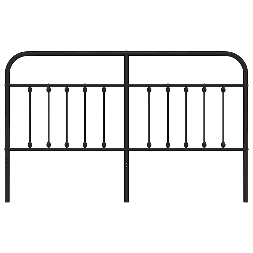 vidaXL Ersatz-Kopfteil Metall Schwarz 180 cm