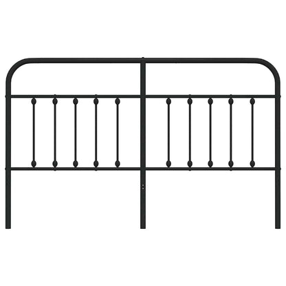 vidaXL Ersatz-Kopfteil Metall Schwarz 180 cm