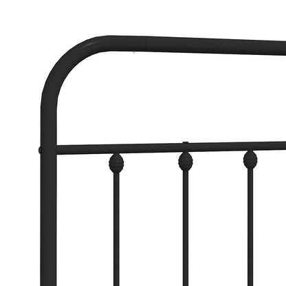 vidaXL Ersatz-Kopfteil Metall Schwarz 180 cm