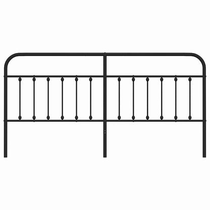 vidaXL Ersatz-Kopfteil Metall Schwarz 193 cm
