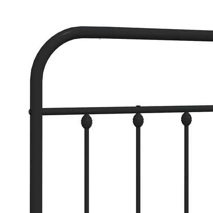 vidaXL Ersatz-Kopfteil Metall Schwarz 200 cm