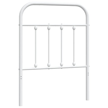 vidaXL Ersatz-Kopfteil Metall Weiß 75 cm
