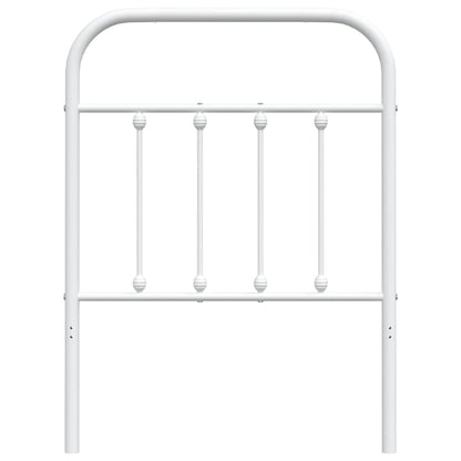 vidaXL Ersatz-Kopfteil Metall Weiß 75 cm