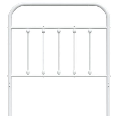 vidaXL Ersatz-Kopfteil Metall Weiß 80 cm