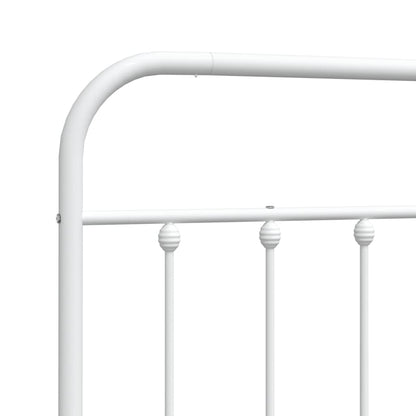 vidaXL Ersatz-Kopfteil Metall Weiß 80 cm