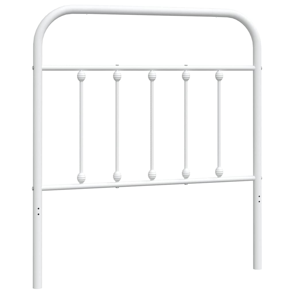 vidaXL Ersatz-Kopfteil Metall Weiß 90 cm
