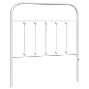 vidaXL Ersatz-Kopfteil Metall Weiß 90 cm