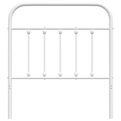 vidaXL Ersatz-Kopfteil Metall Weiß 90 cm