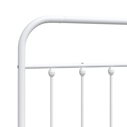 vidaXL Ersatz-Kopfteil Metall Weiß 90 cm
