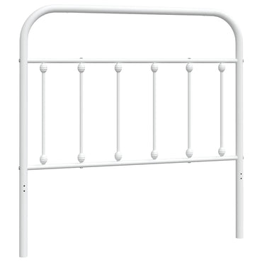 vidaXL Ersatz-Kopfteil Metall Weiß 100 cm