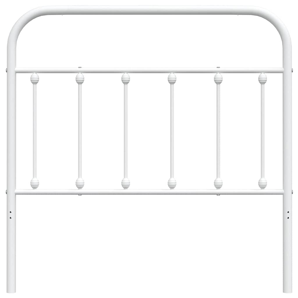vidaXL Ersatz-Kopfteil Metall Weiß 100 cm