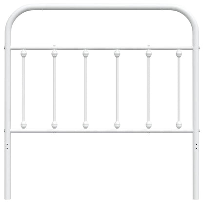 vidaXL Ersatz-Kopfteil Metall Weiß 100 cm