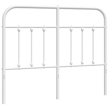 vidaXL Ersatz-Kopfteil Metall Weiß 120 cm