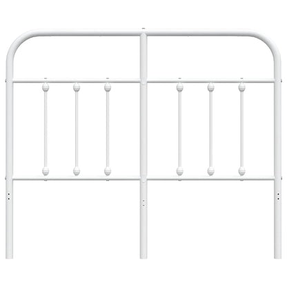 vidaXL Ersatz-Kopfteil Metall Weiß 120 cm