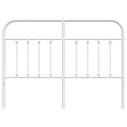 vidaXL Ersatz-Kopfteil Metall Weiß 150 cm