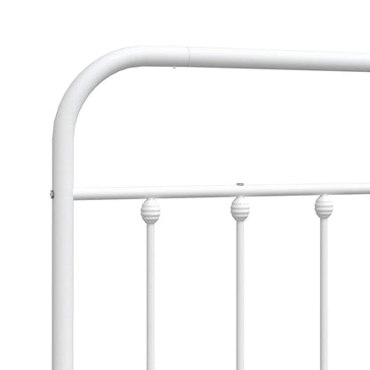 vidaXL Ersatz-Kopfteil Metall Weiß 150 cm