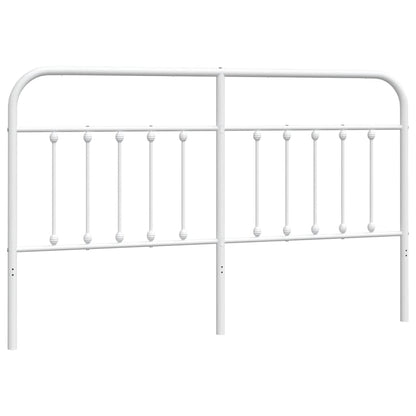 vidaXL Ersatz-Kopfteil Metall Weiß 180 cm