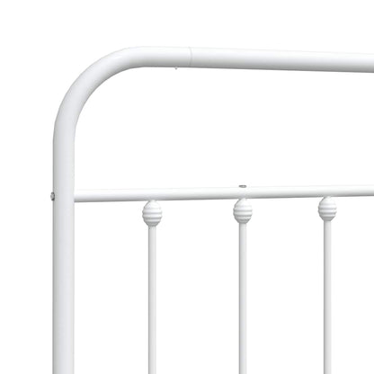 vidaXL Ersatz-Kopfteil Metall Weiß 180 cm