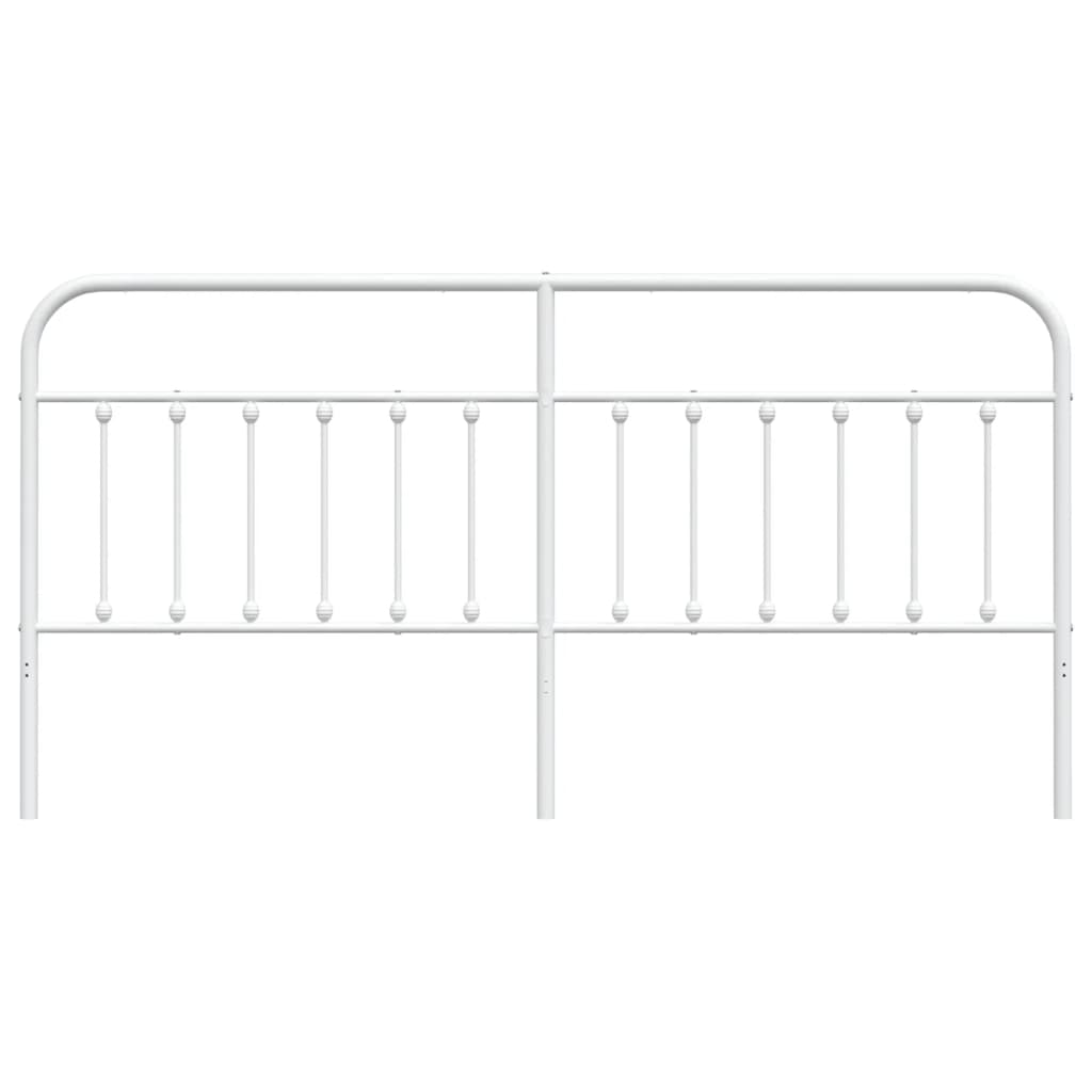 vidaXL Ersatz-Kopfteil Metall Weiß 200 cm