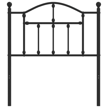 vidaXL Ersatz-Kopfteil Metall Schwarz 80 cm