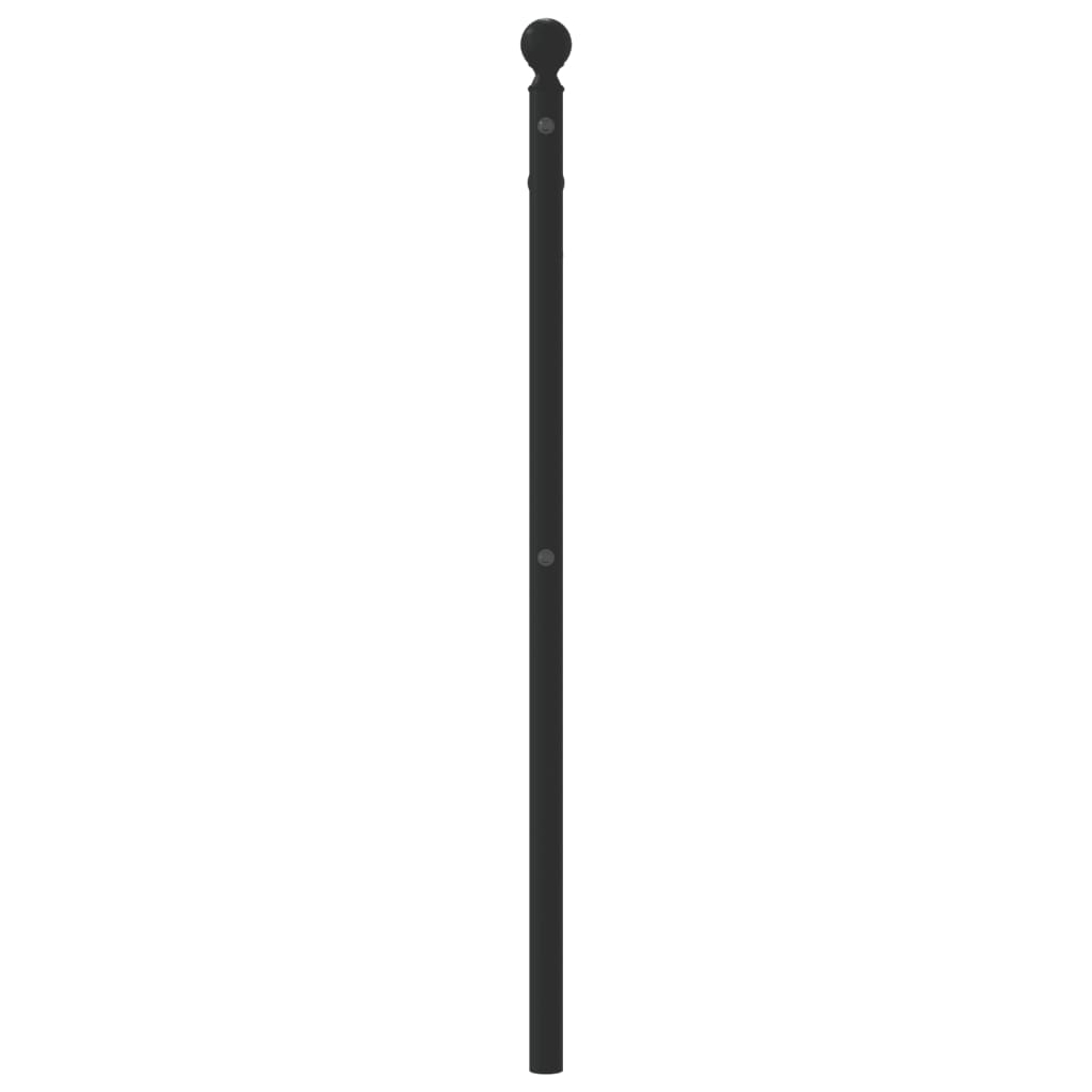 vidaXL Ersatz-Kopfteil Metall Schwarz 80 cm