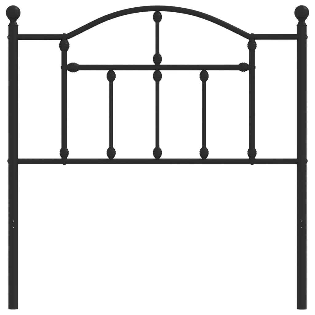 vidaXL Ersatz-Kopfteil Metall Schwarz 90 cm