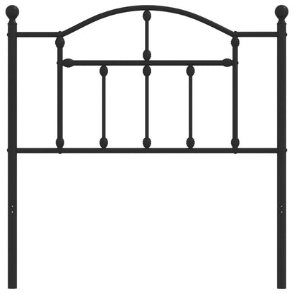 vidaXL Ersatz-Kopfteil Metall Schwarz 90 cm