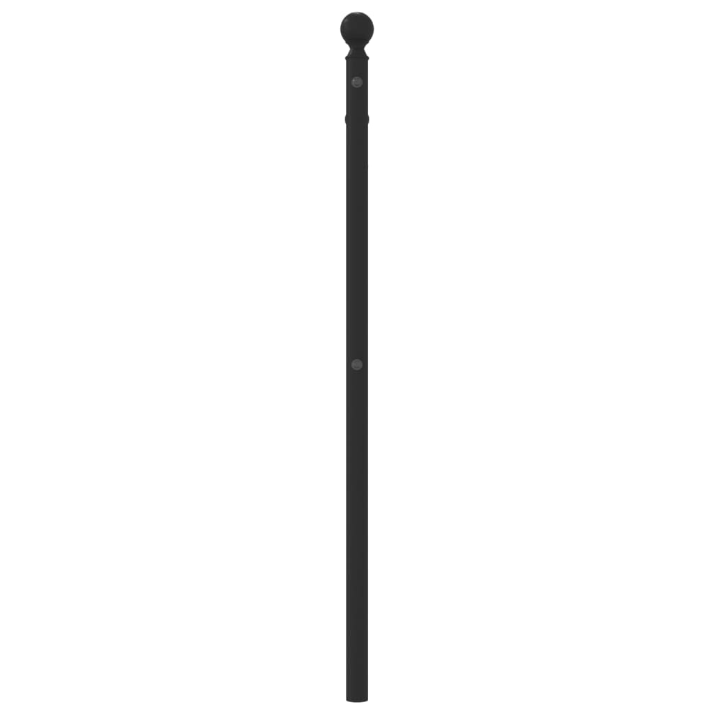 vidaXL Ersatz-Kopfteil Metall Schwarz 90 cm