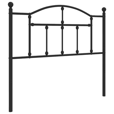 vidaXL Ersatz-Kopfteil Metall Schwarz 100 cm