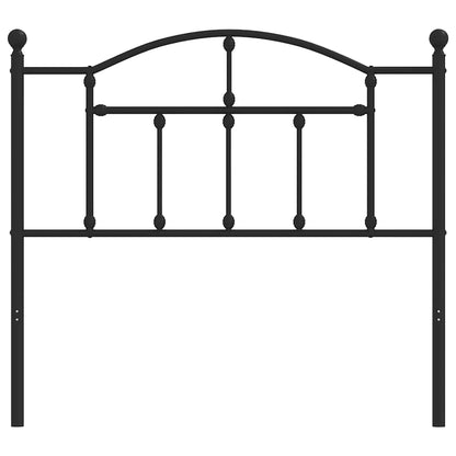vidaXL Ersatz-Kopfteil Metall Schwarz 100 cm