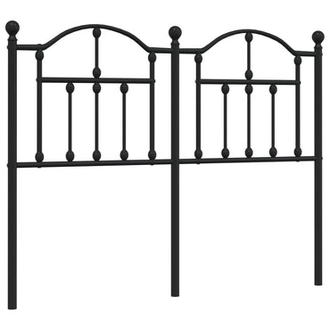 vidaXL Ersatz-Kopfteil Metall Schwarz 120 cm