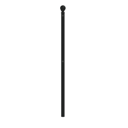 vidaXL Ersatz-Kopfteil Metall Schwarz 120 cm
