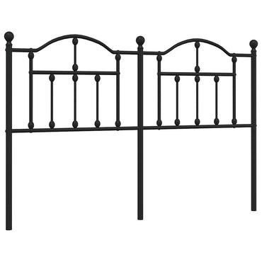 vidaXL Ersatz-Kopfteil Metall Schwarz 135 cm