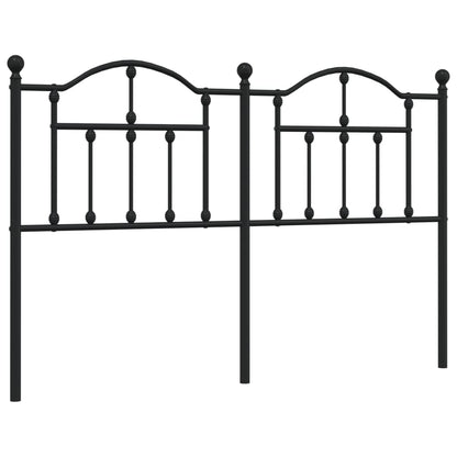 vidaXL Ersatz-Kopfteil Metall Schwarz 140 cm