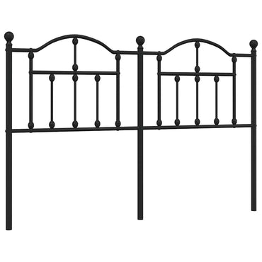 vidaXL Ersatz-Kopfteil Metall Schwarz 150 cm