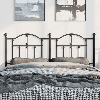 vidaXL Ersatz-Kopfteil Metall Schwarz 150 cm