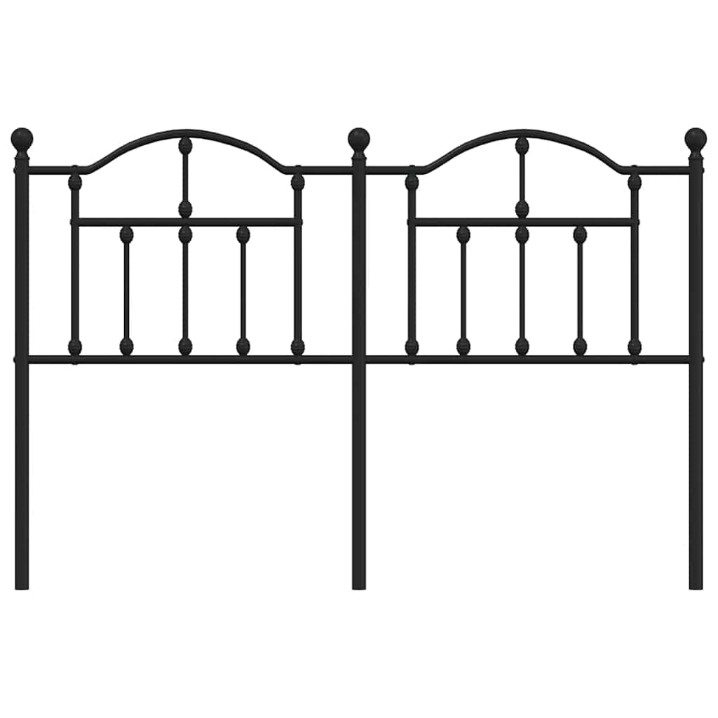 vidaXL Ersatz-Kopfteil Metall Schwarz 150 cm