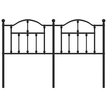 vidaXL Ersatz-Kopfteil Metall Schwarz 150 cm