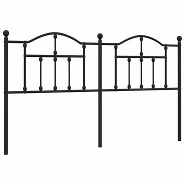 vidaXL Ersatz-Kopfteil Metall Schwarz 160 cm