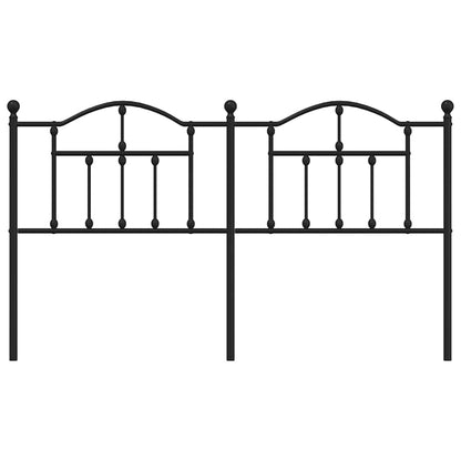 vidaXL Ersatz-Kopfteil Metall Schwarz 180 cm