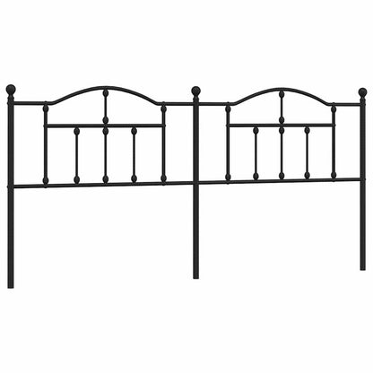 vidaXL Ersatz-Kopfteil Metall Schwarz 200 cm
