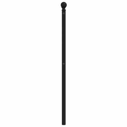 vidaXL Ersatz-Kopfteil Metall Schwarz 200 cm