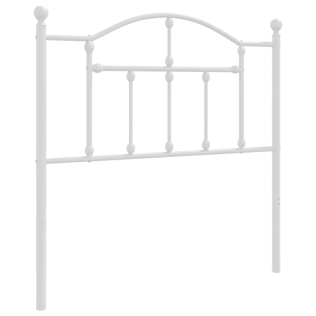 vidaXL Ersatz-Kopfteil Metall Weiß 90 cm