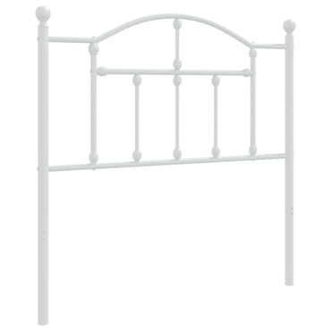 vidaXL Ersatz-Kopfteil Metall Weiß 90 cm