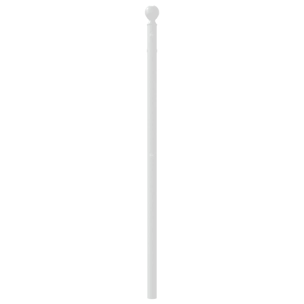 vidaXL Ersatz-Kopfteil Metall Weiß 90 cm