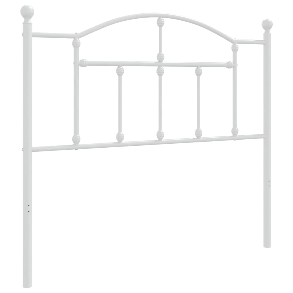 vidaXL Ersatz-Kopfteil Metall Weiß 100 cm