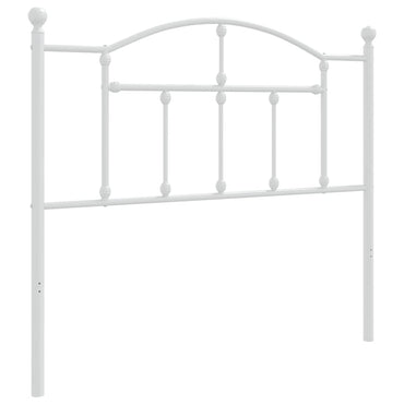 vidaXL Ersatz-Kopfteil Metall Weiß 100 cm