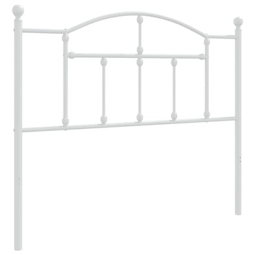 vidaXL Ersatz-Kopfteil Metall Weiß 107 cm