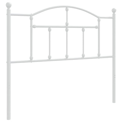 vidaXL Ersatz-Kopfteil Metall Weiß 107 cm