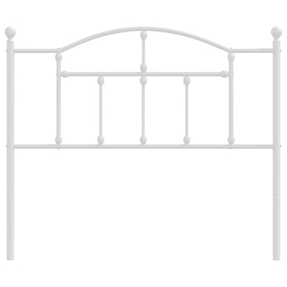 vidaXL Ersatz-Kopfteil Metall Weiß 107 cm